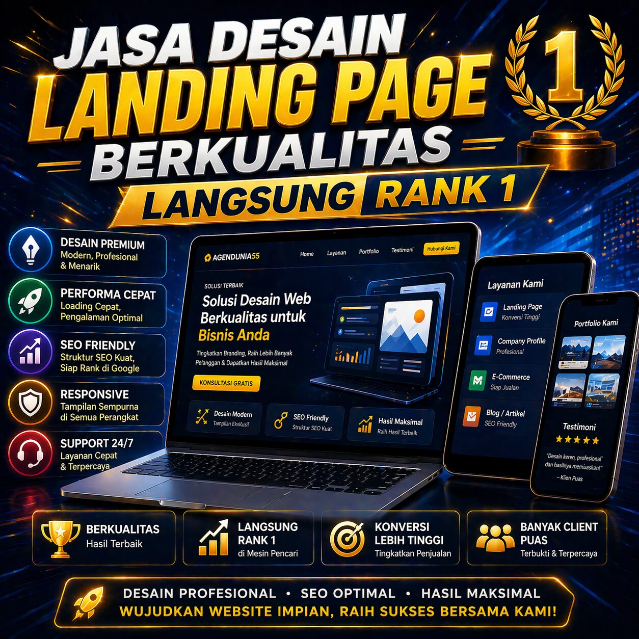Landing Page sebagai Ruang untuk Mengurai Perbedaan Cara Pandang antara Klien dan Desainer dengan Pelan